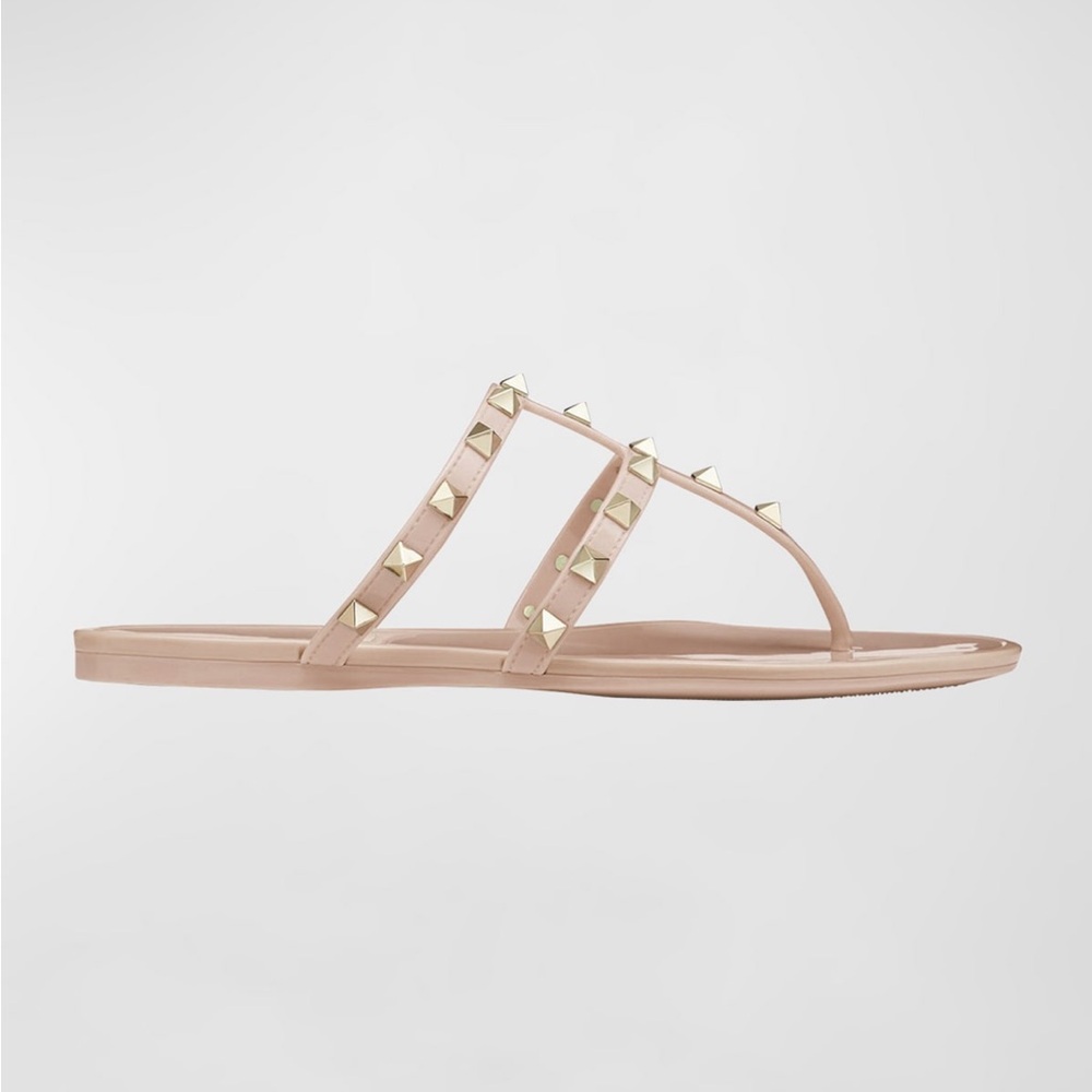 Valentino Women's Rockstud T-Strap Poudre